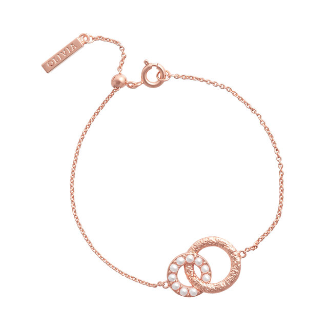 Rose Gold Pearl Bracelet