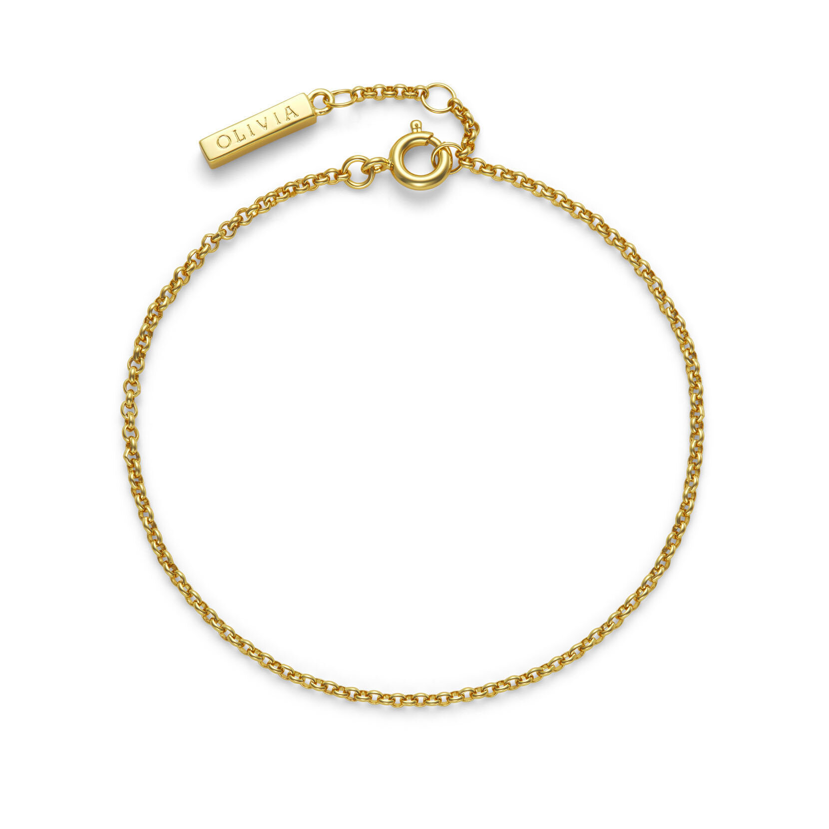 Petite Rolo Gold Plated Chain Bracelet