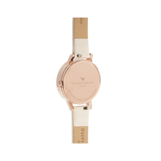 3D Daisy Vegan Nude & Rose Gold Watch
