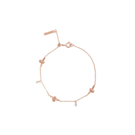 Pearl Bee Rose Gold Bracelet