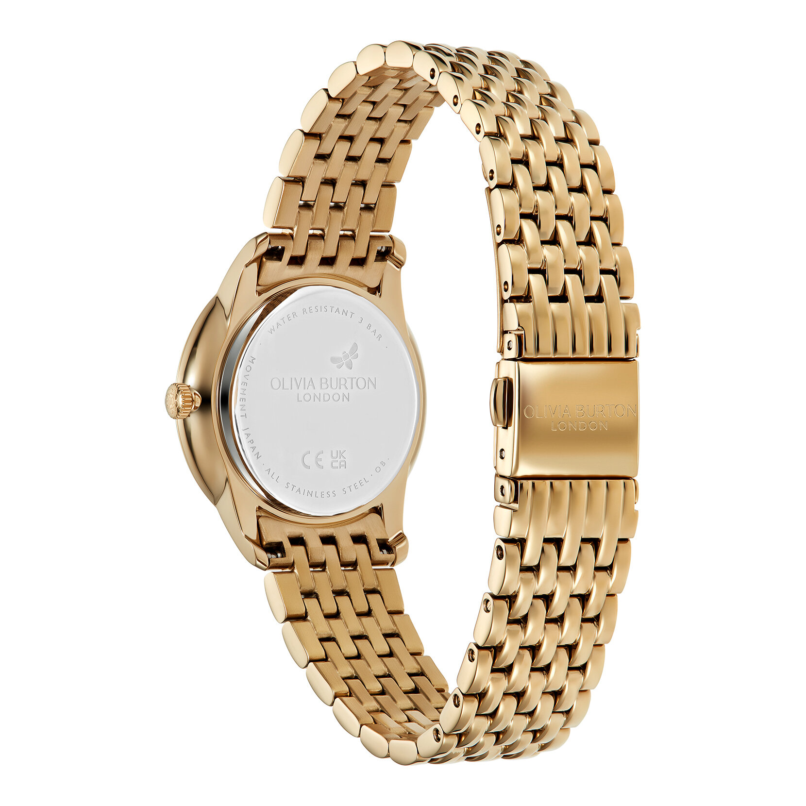 Montre Swirl Vert Sauge & Bracelet Or 32mm