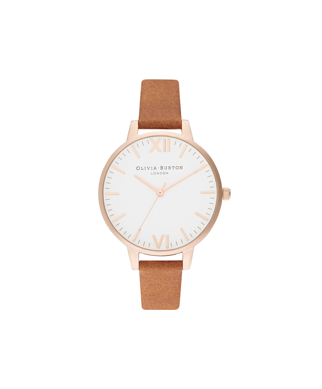 tan leather watch