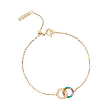 Gold Rainbow Interlink Bracelet