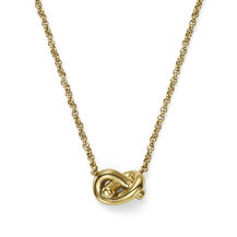 Collier Nœud d’Amour Or plaqué