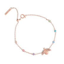 Bracelet chaîne Rainbow Bee or rose