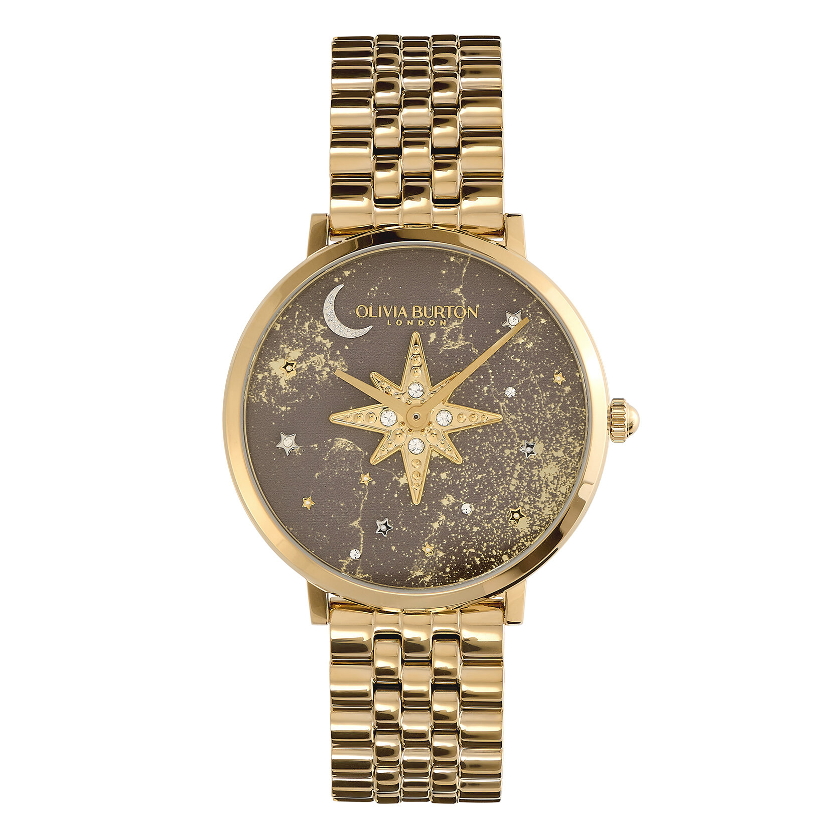 Montre Nova fine avec bracelet Champignon et Or 35 mm