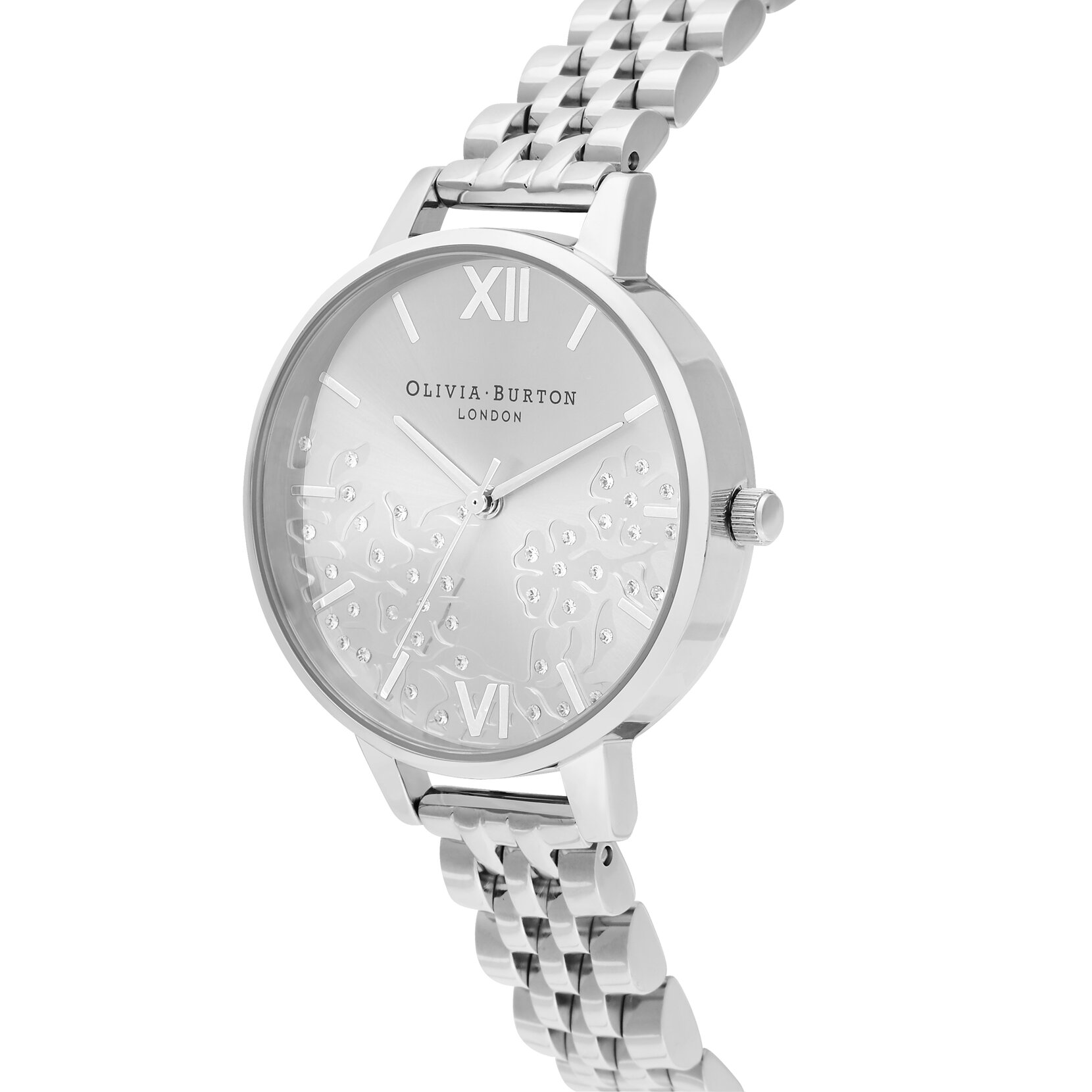 34mm Silver Bracelet Watch