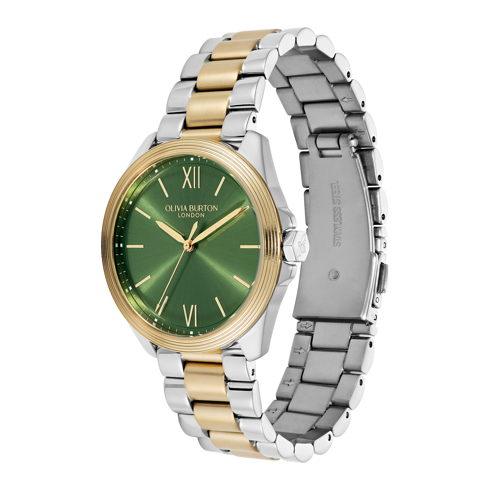 36mm Chiswick Green & Two Tone Bracelet Watch