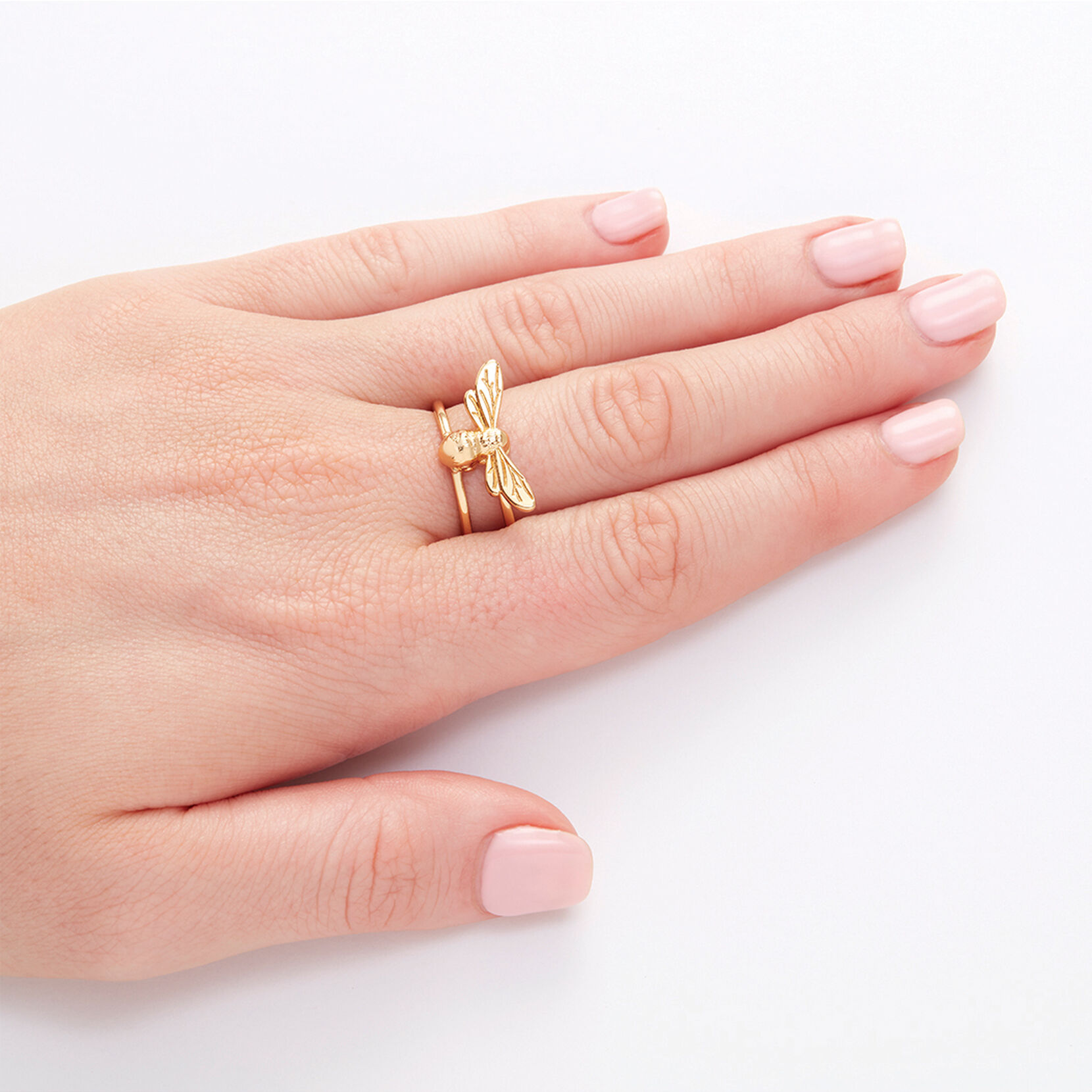 Lucky Bee Ring Gold