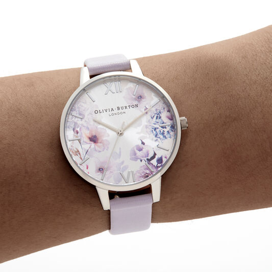 Sunlight Florals Violet & Silver Watch