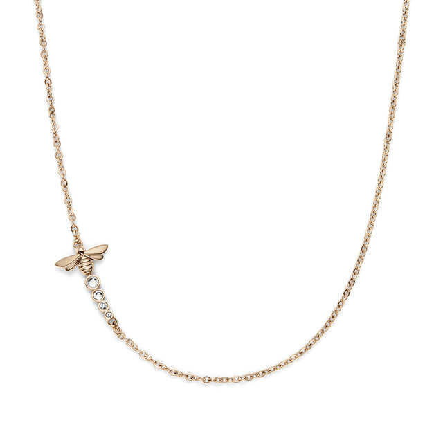 Collier Superposition Ever Stacked Abeille Plaqué Or Rose