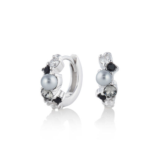 Under The Sea Huggie Hoops Silver