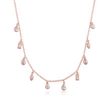 Collier à breloques Classic Crystal or rose