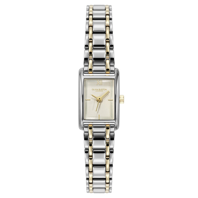 Montre Mini Grove Blanc & Bracelet Bicolore 16mm