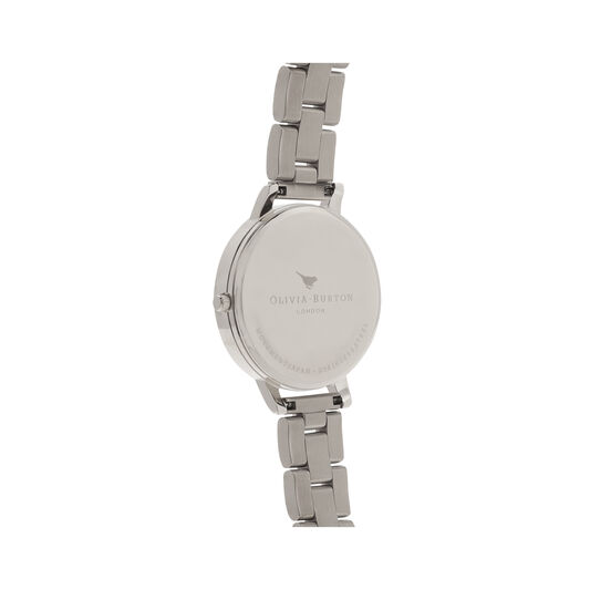 White Dial Bracelet Silver & Rose Gold Watch
