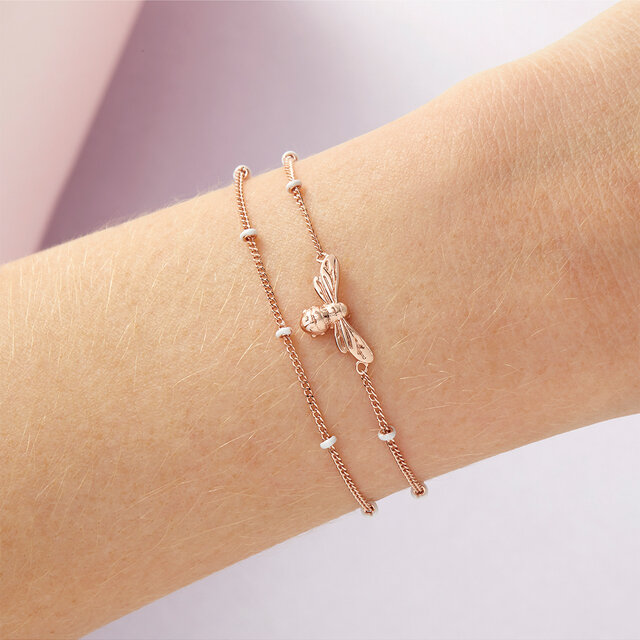 Rose Gold Bee Bracelet
