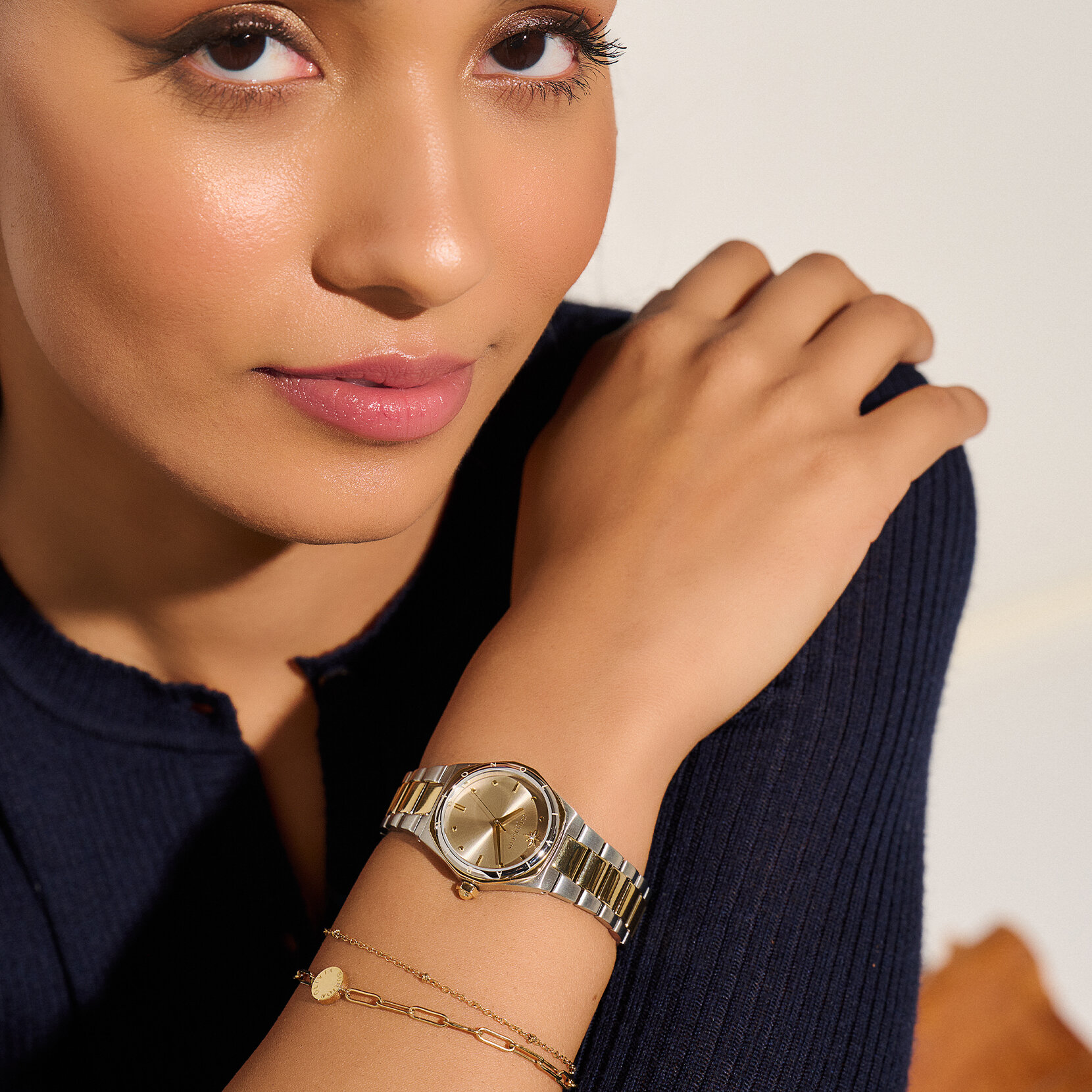 28mm Mini Hexa Neo Gold & Two Tone Bracelet Watch