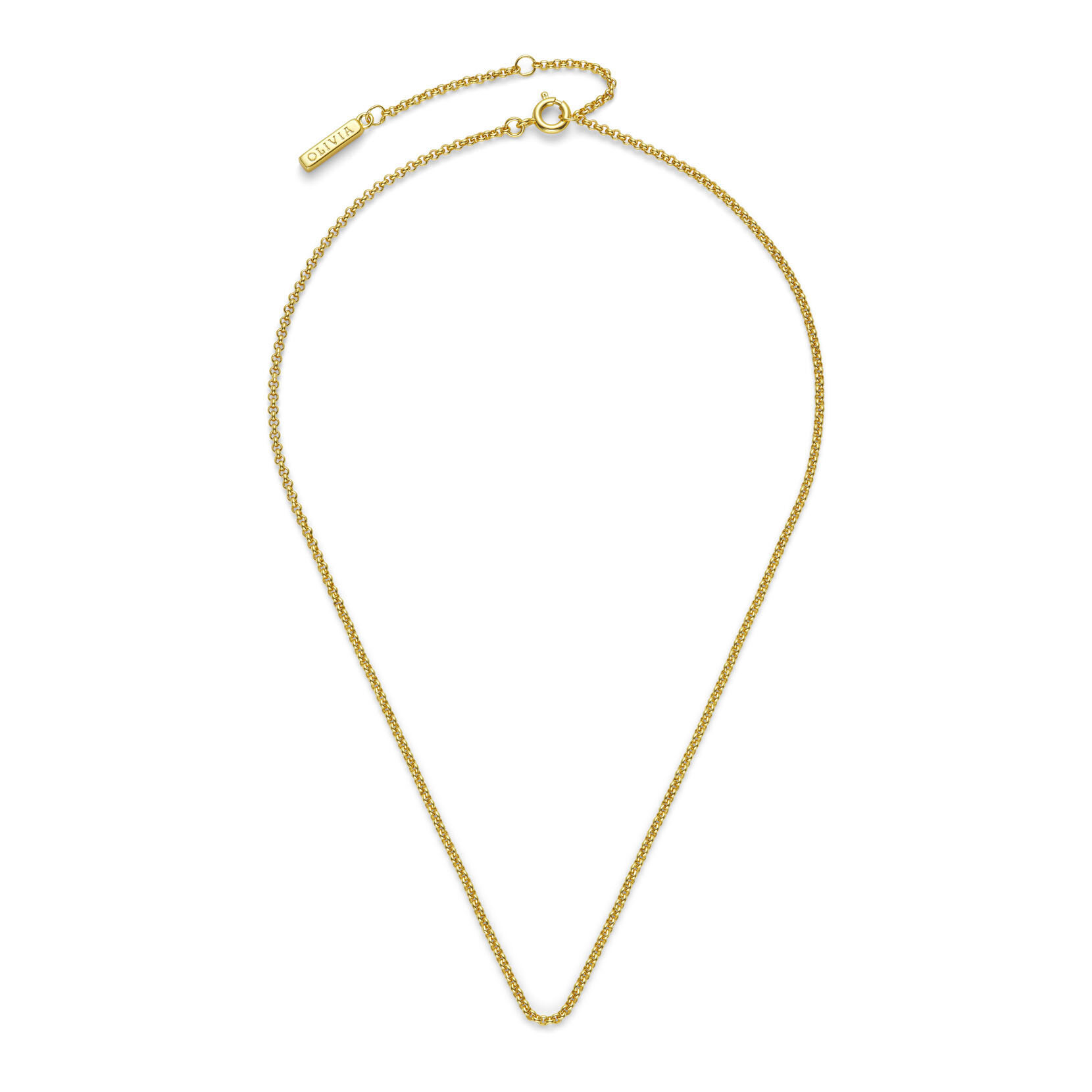 Petite Rolo Gold Plated Chain Necklace