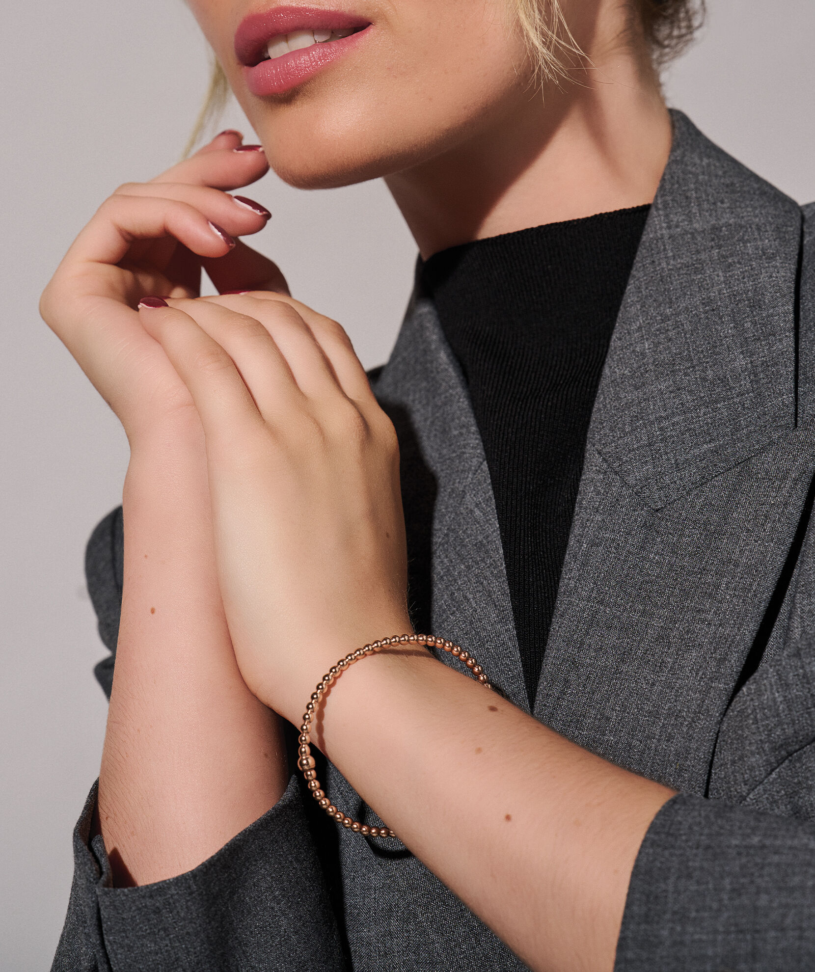 Rose gold hinged bangle clearance