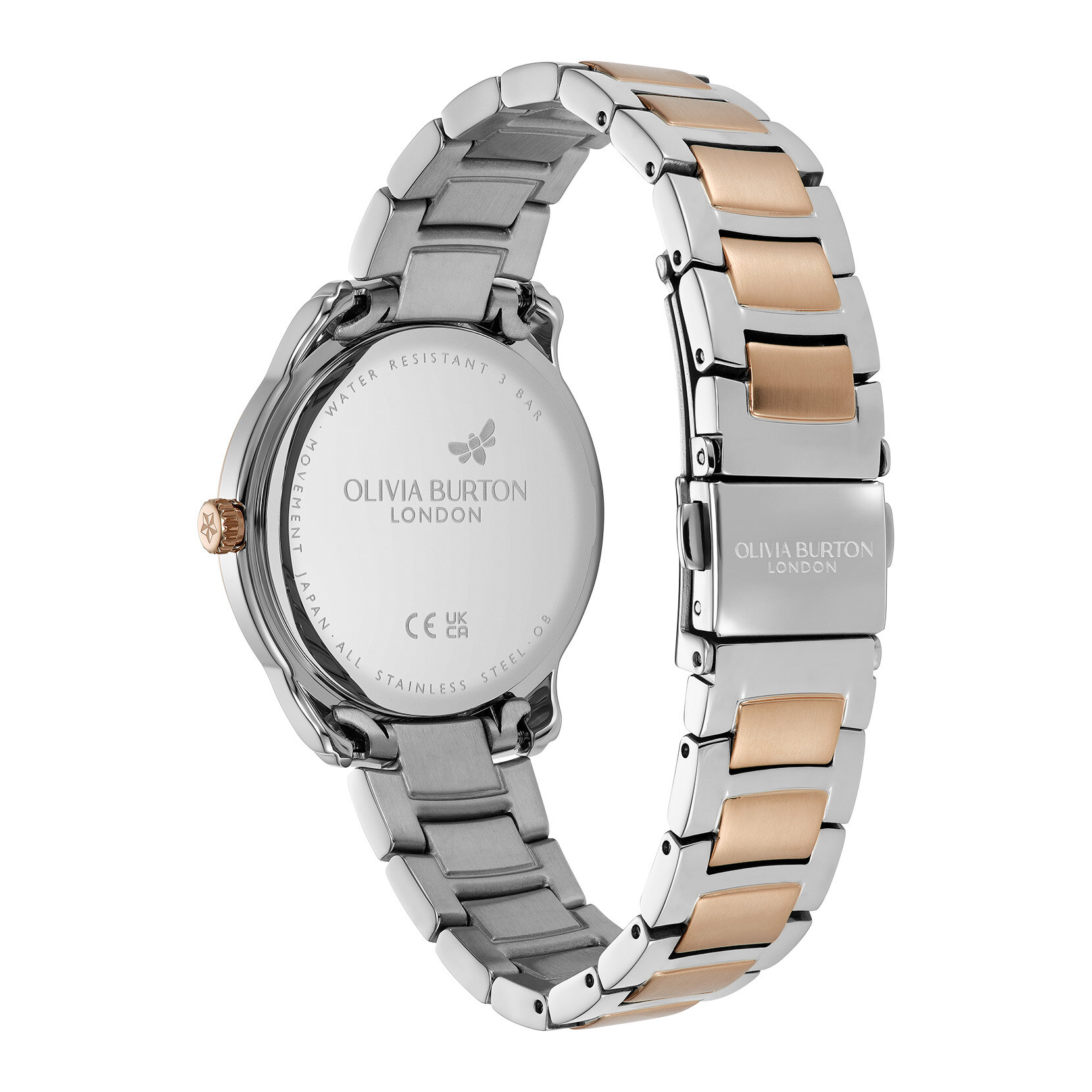 Montre-bracelet Colourwave rose poudr&eacute; d&eacute;grad&eacute; et bicolore 36 mm