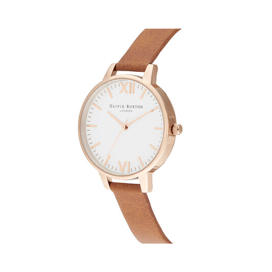 Timeless Tan & Rose Gold Watch