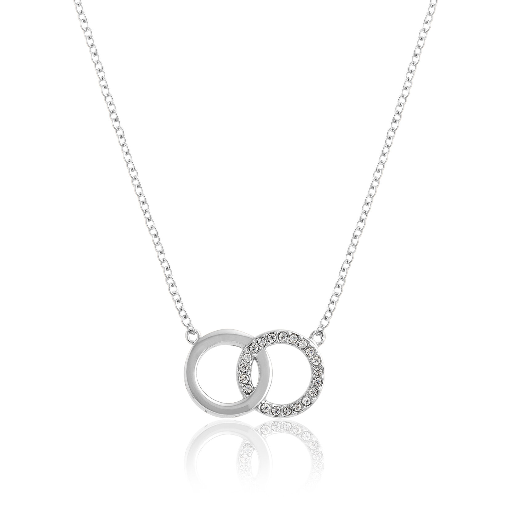 Collier Classic Bejewelled Interlink argent