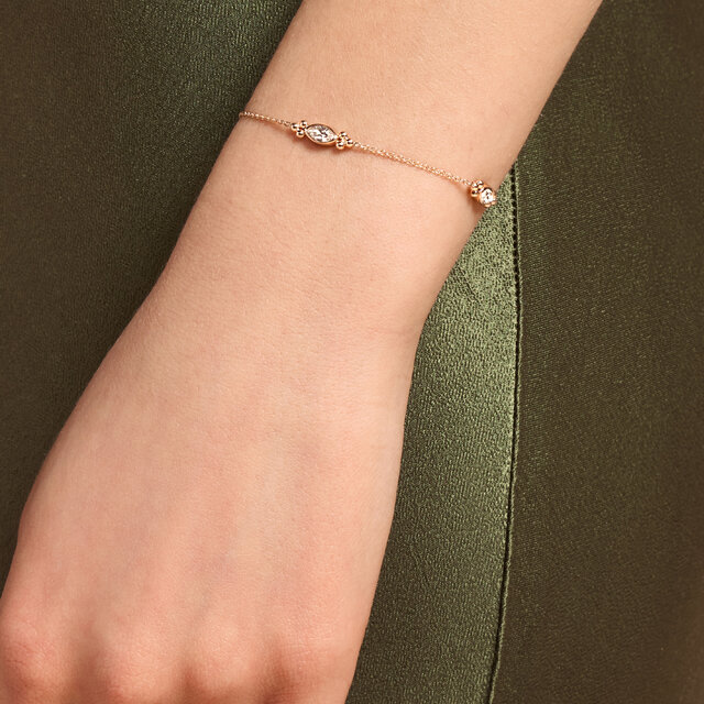 Bracelet Dainty Or Rose plaqué