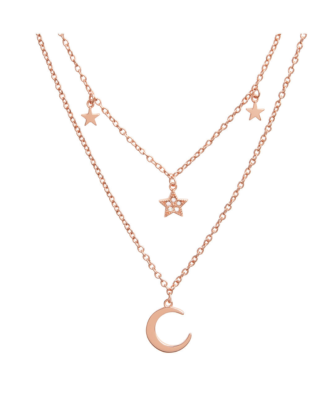 Olivia Burton Classic Bejewelled Interlink Necklace Rose Gold - Jewellery  from Gift and Wrap UK