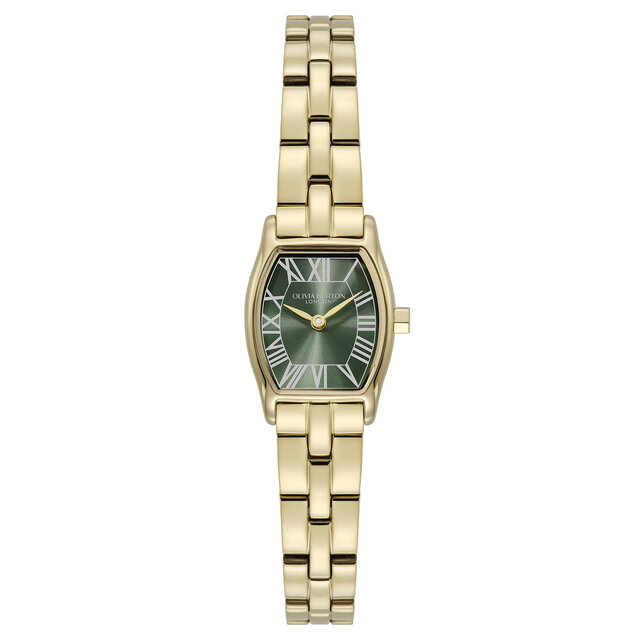 Montre Cambridge Vert For&ecirc;t & Bracelet Or 18mm