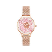 Montre Blossom à cadran Midi et bracelet milanais or rose