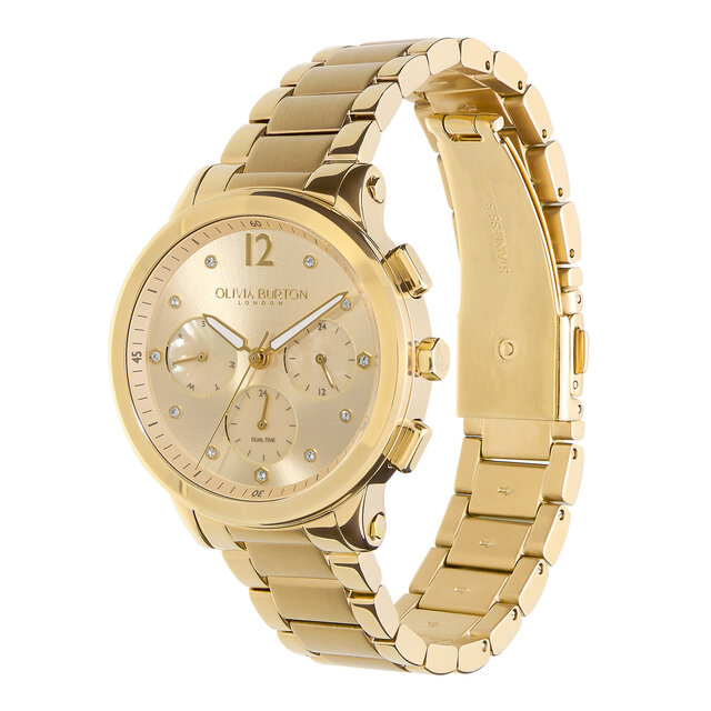 38mm Multi-Function Champagne & Gold Bracelet Watch