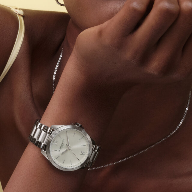 Montre-bracelet Chiswick ivoire et argent 36 mm