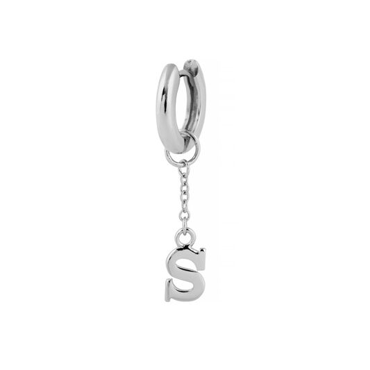 S Huggie Charm Silver
