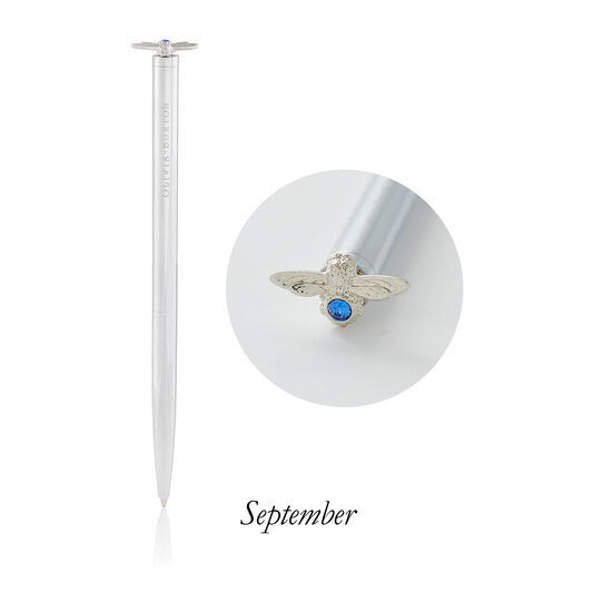 Celebration Bee Pen Sapphire & Silver