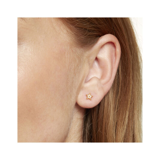 Celestial Crawler & Stud Gold Earring