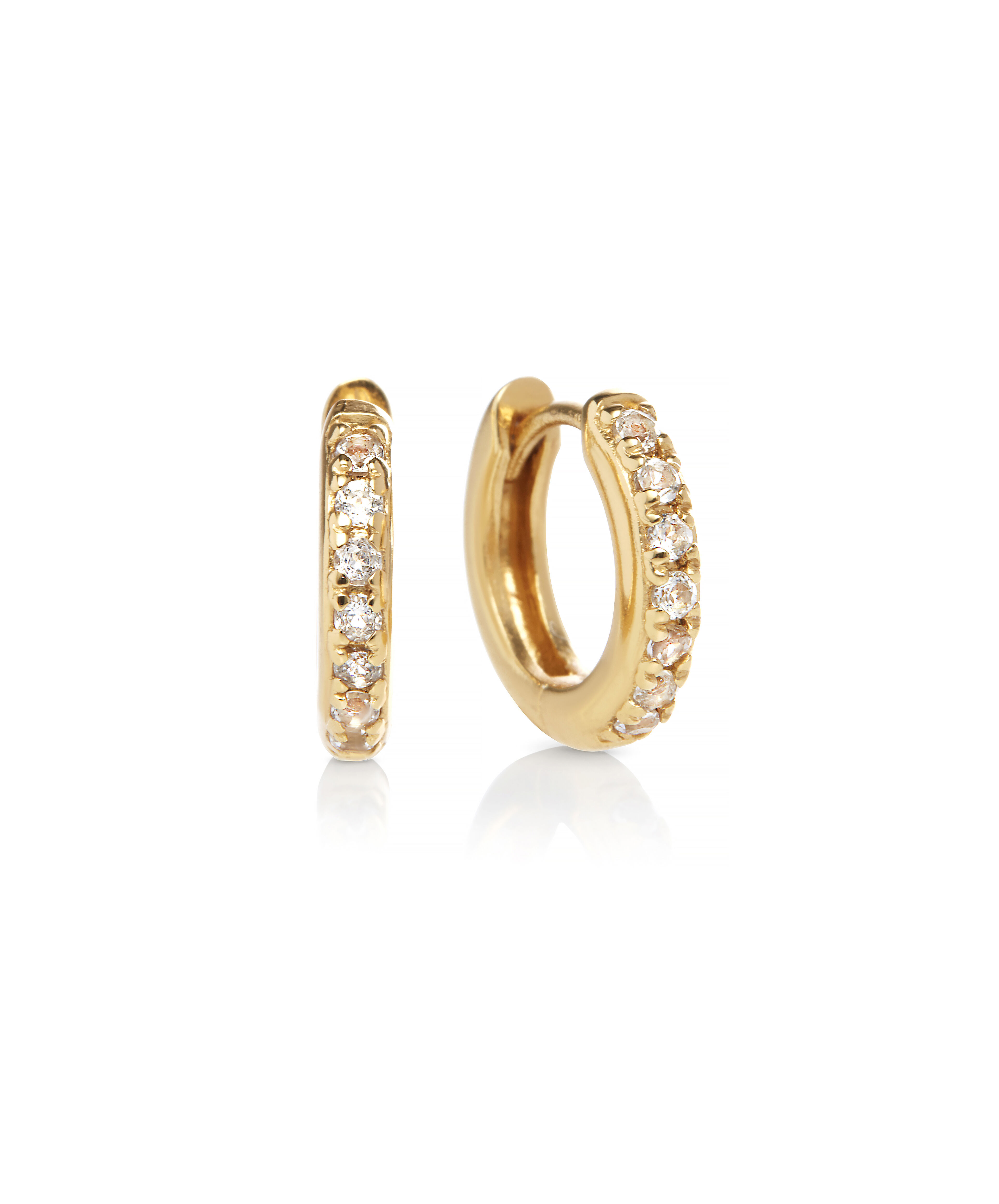 Huggie hoop top earrings olivia burton