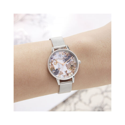 Marble Florals Midi Dial Watch
