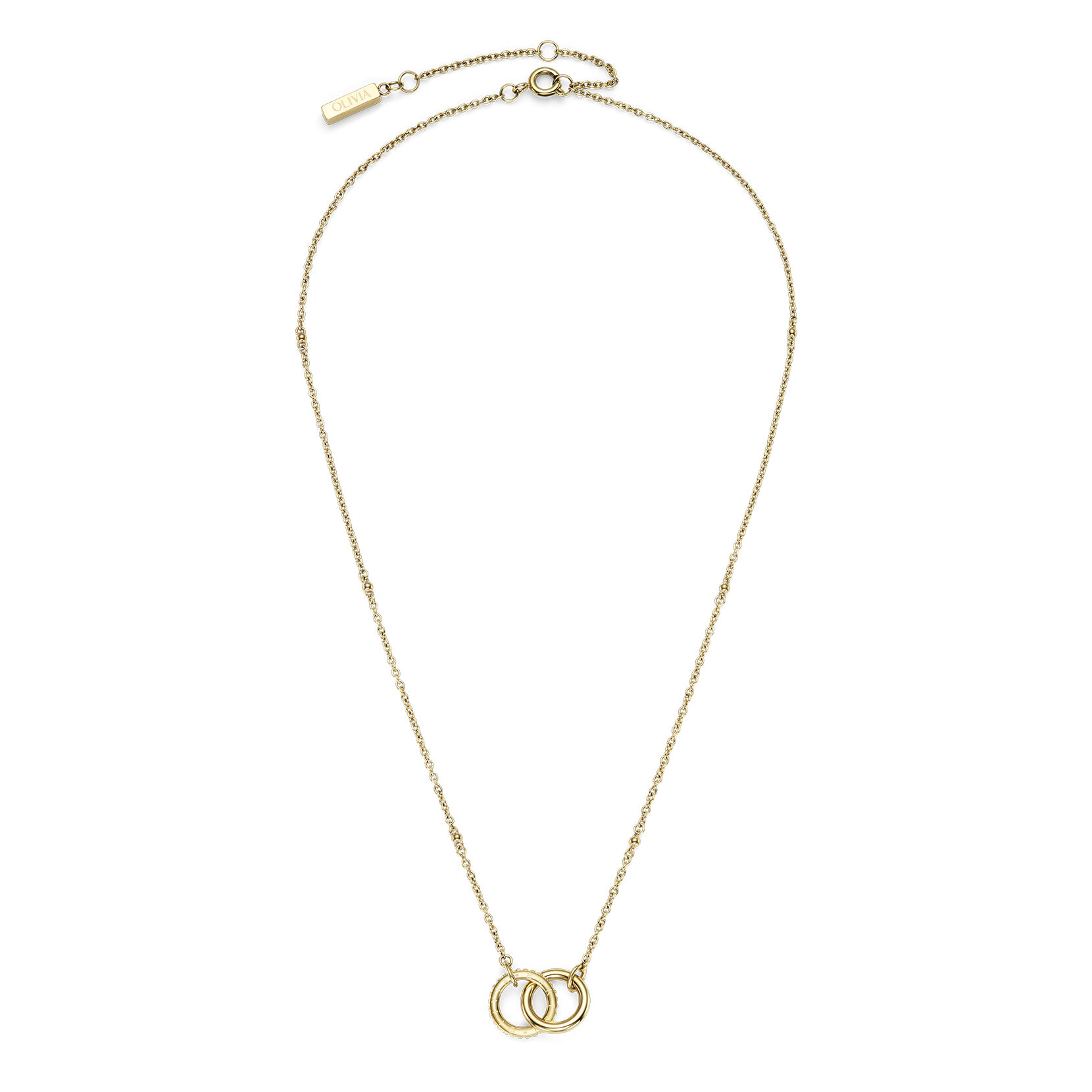 Collier Amity Interlock Or Plaqué