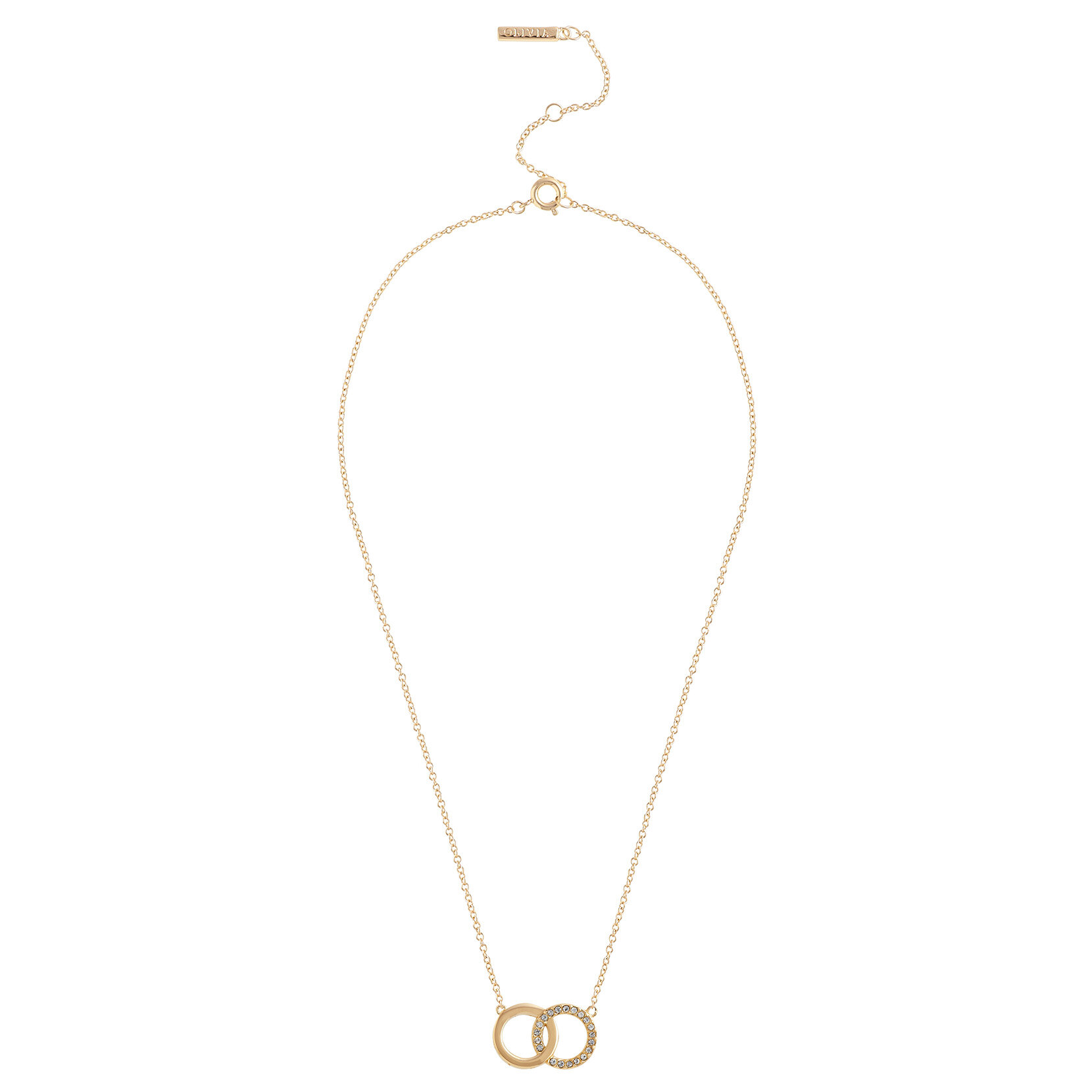 Collier Classic Bejewelled Interlink or