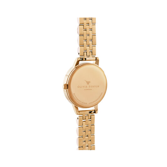 Bejewelled Lace Gold Watch