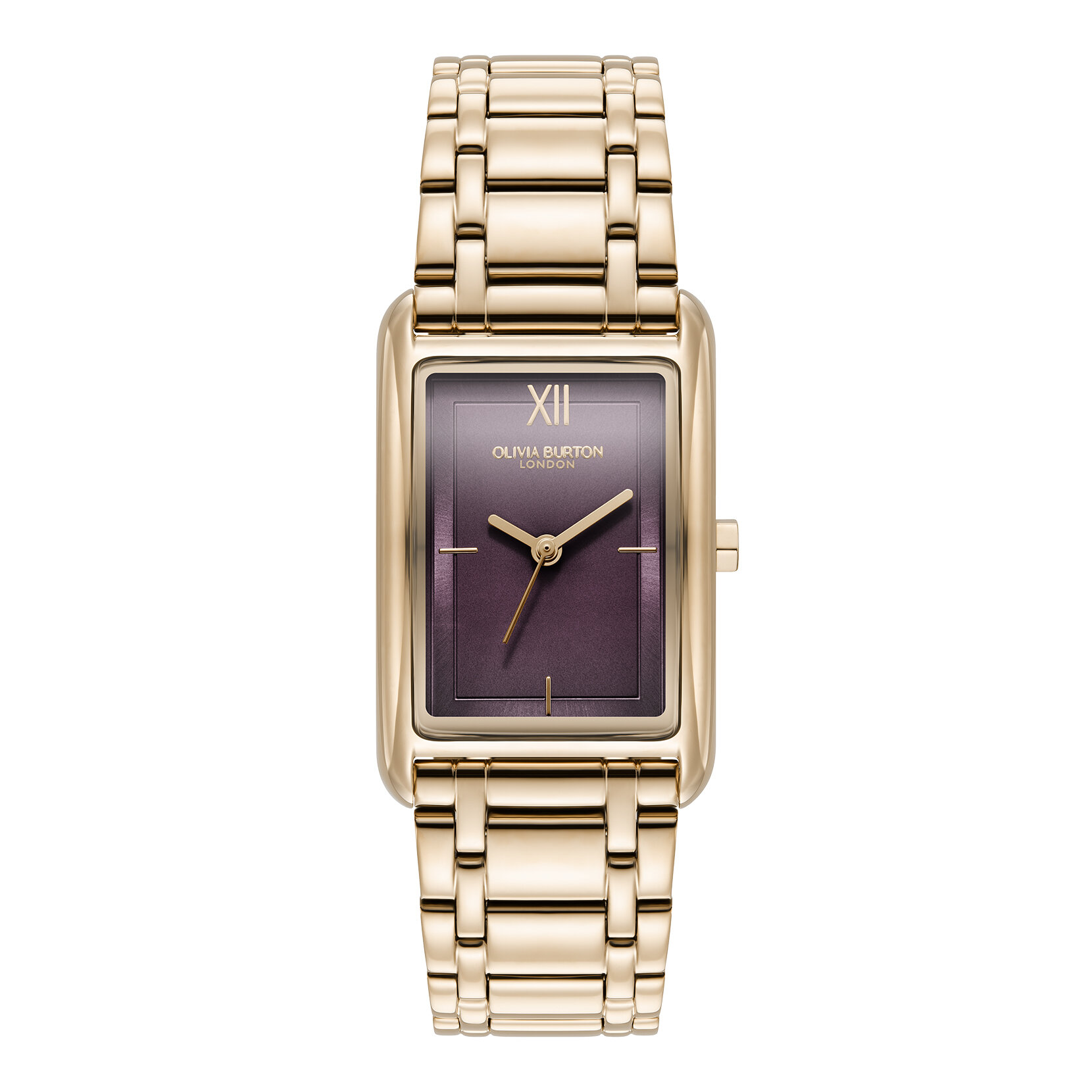 Bracelet de Montre Grove 23mm Prune de Minuit & Rose Gold