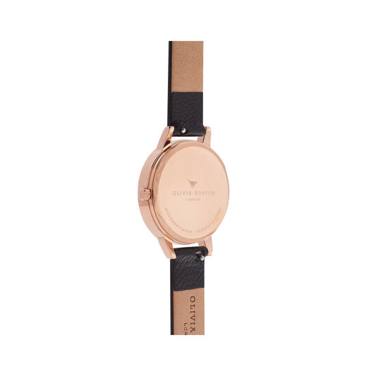 Black & Rose Gold Watch