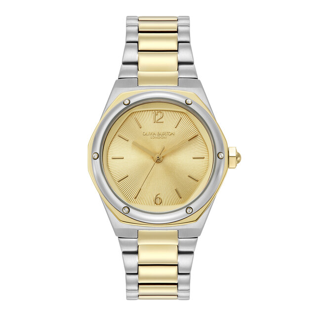 33mm Hexa Gold & Two Tone Bracelet Watch