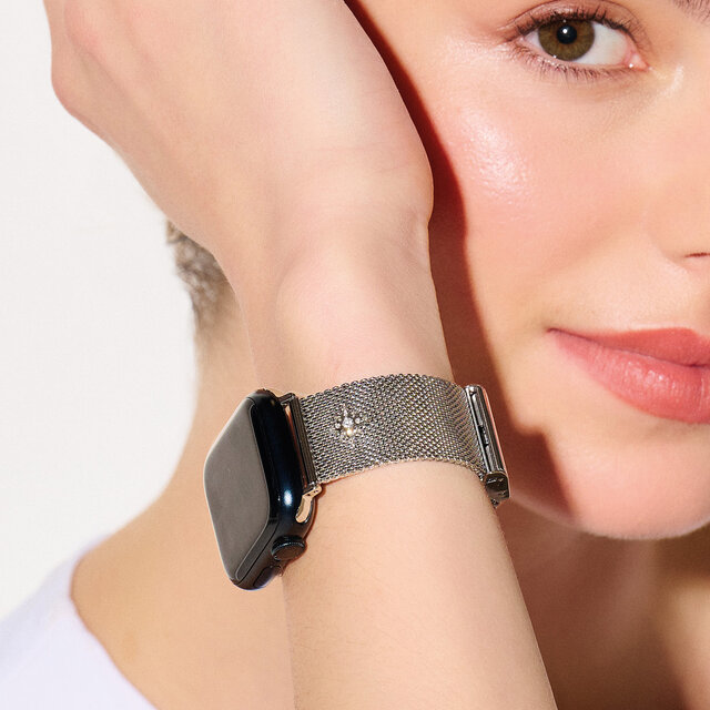 Silver Celestial Mesh Strap