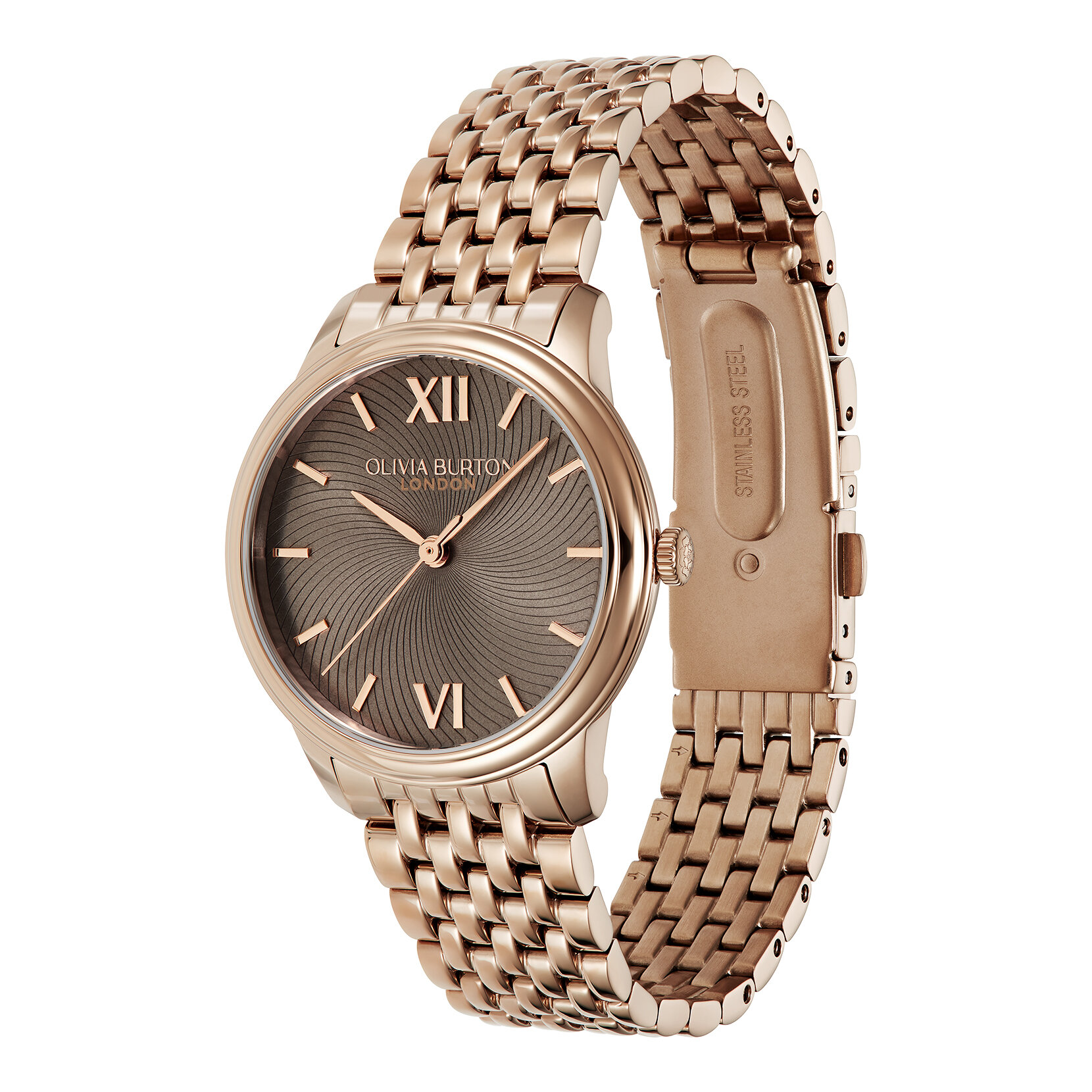 32mm Swirl Mushroom & Rose Gold Bracelet Watch