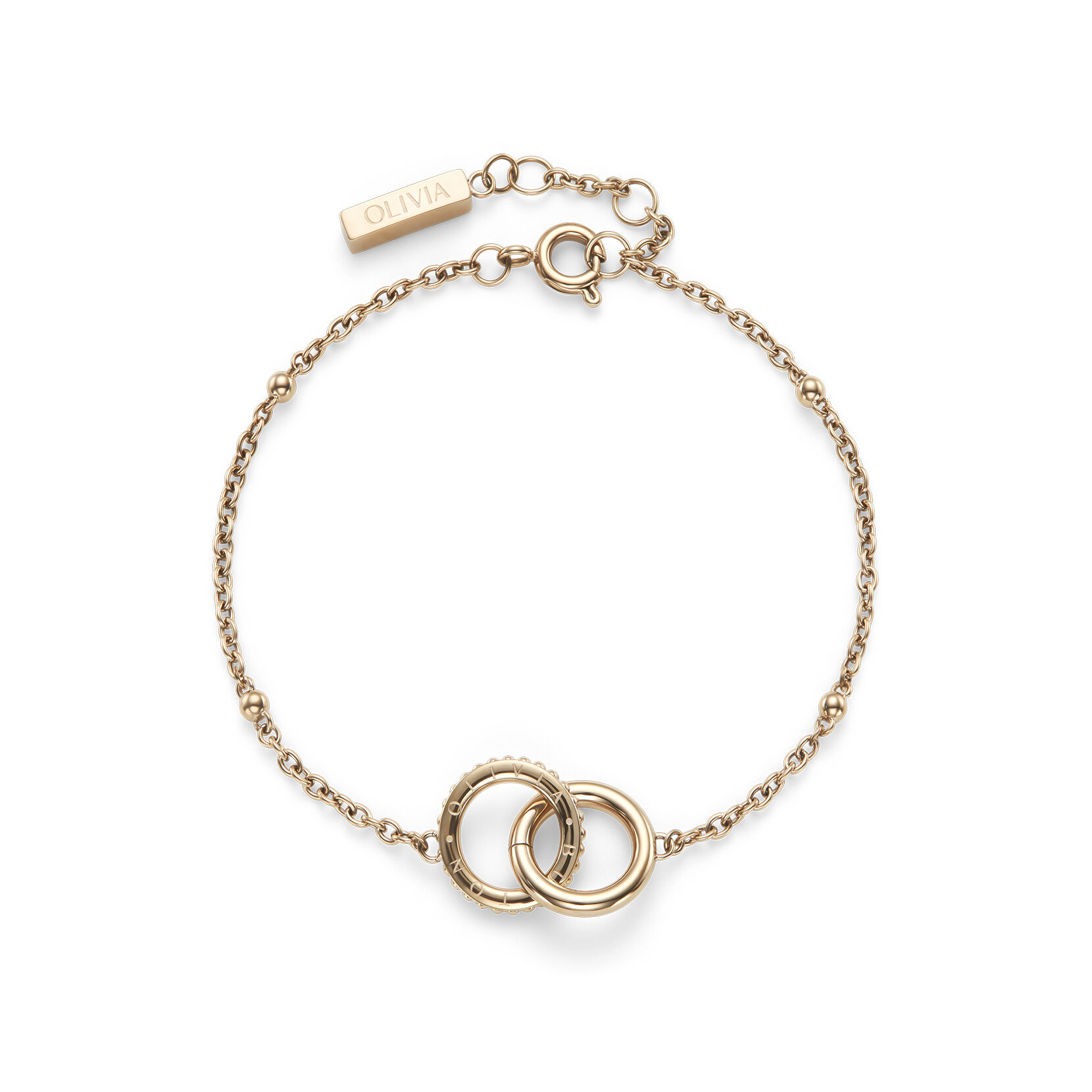 Amity Interlock Rose Gold Plated Bracelet