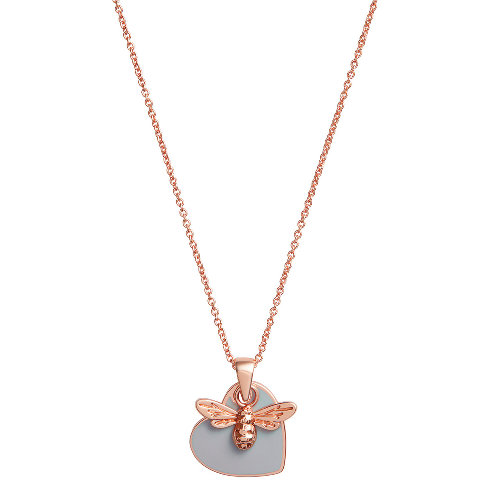 Collier You have my Heart gris et or rose 
