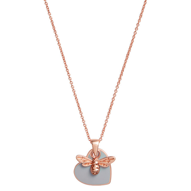 Collier You have my Heart gris et or rose 