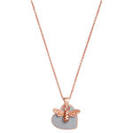 Collier You have my Heart gris et or rose 