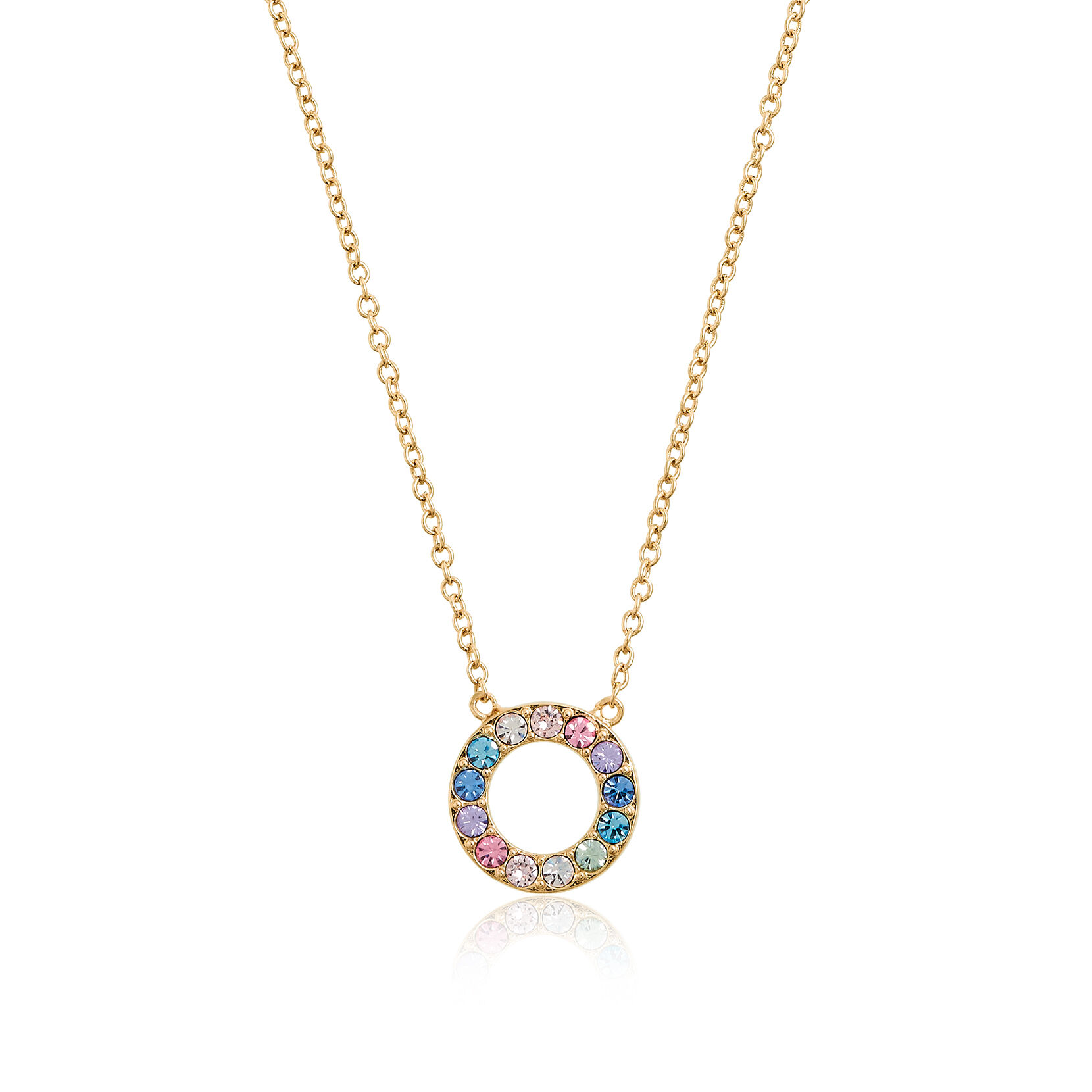 Rainbow Gold Rainbow Halo Necklace